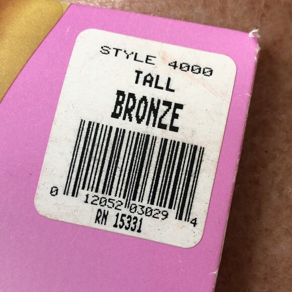 Vintage open toe control top pantyhose nwt large - Picture 3 of 3